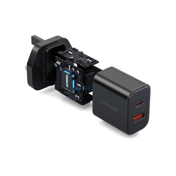 Încărcător USB-C USB-A USB-C de 20W Joyroomom FlashSeries JR-TCF05 - negru