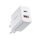 Joyroom JR-TCF05 20W USB-C / USB-A Fast Dual Port Wall Charger - Alb + USB-C - Lightning 1m