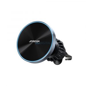 Suport auto magnetic Joyroom 15W încărcător fără fir pentru aerisire negru (JR-ZS240)