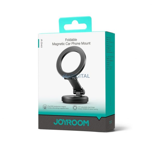 Joyroom JR-ZS403 Suport magnetic pliabil pentru telefon pentru bordul mașinii - negru