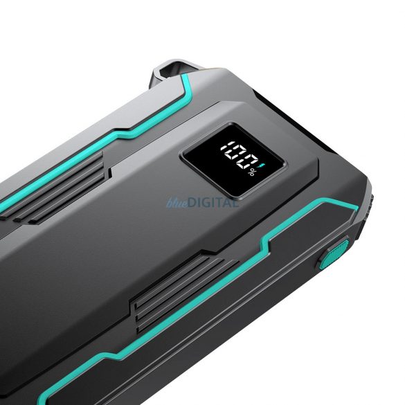 Joyroom JR-L017 Powerbank 22,5 W 10000 mAh cu cabluri USB-C / Lightning încorporate - negru