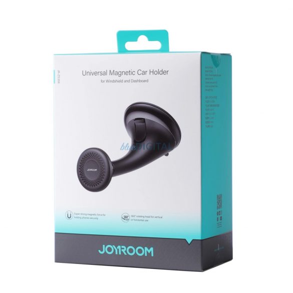 Joyroom suport magnetic pentru telefon auto pentru cabina de pilotaj / tablou de bord / fereastră negru (JR-ZS356)