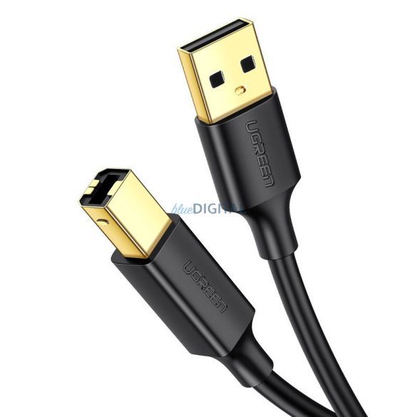 Cablu de imprimantă Ugreen USB tip B (mascul) - USB 2.0 (mascul) 480 Mbps 1,5 m negru (US135 10350)