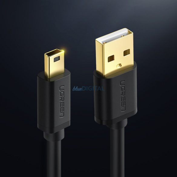 Cablu Ugreen USB - cablu mini USB 480 Mbps 1 m negru (US132 10355)