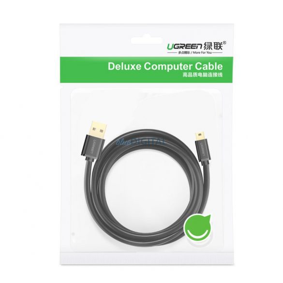 Cablu Ugreen USB - cablu mini USB 480 Mbps 1 m negru (US132 10355)