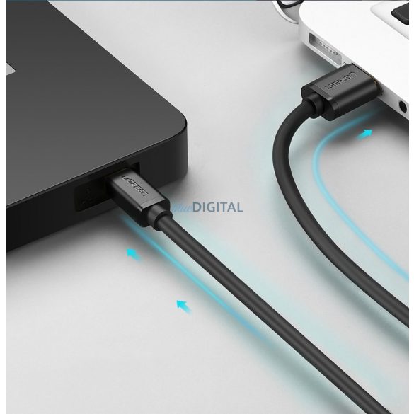 Cablu Ugreen USB - cablu mini USB 480 Mbps 1 m negru (US132 10355)