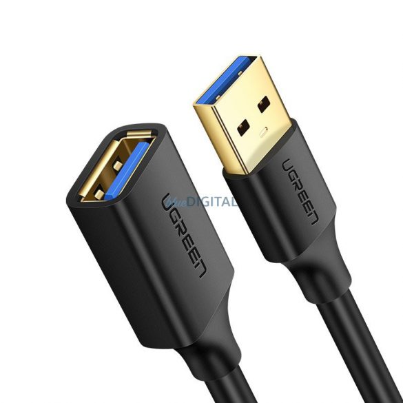 Adaptor cablu prelungitor Ugreen USB 3.0 (femă) - USB 3.0 (mascul) 1m negru (10368)