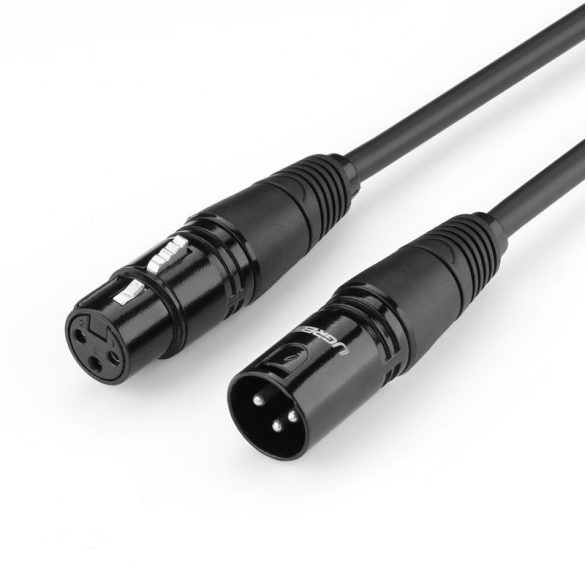 Cablu audio extensibil Ugreen Cablu pentru microfon Microfon XLR (mama) - XLR (tata) 5m (AV130)