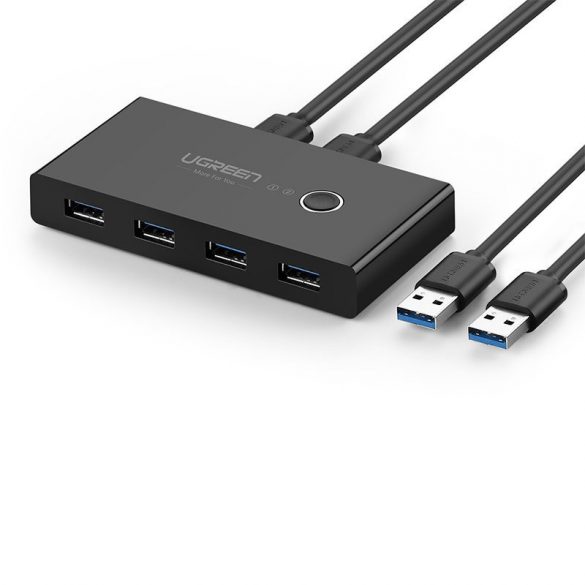 Ugreen switch box HUB switch 4x USB 3.2 Gen 1 USB splitter pentru două computere negru (US216 30768)