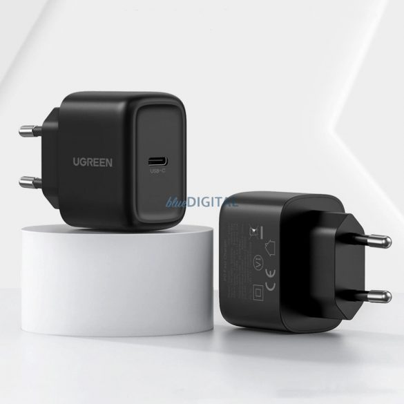 Încărcător Ugreen USB tip C 25W Power Delivery + cablu USB tip C 2m negru (50581)