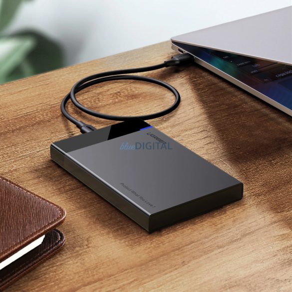 Carcasă adaptor Ugreen pentru unitate SATA 2.5'' 6TB USB-C 3.0 negru (US221)