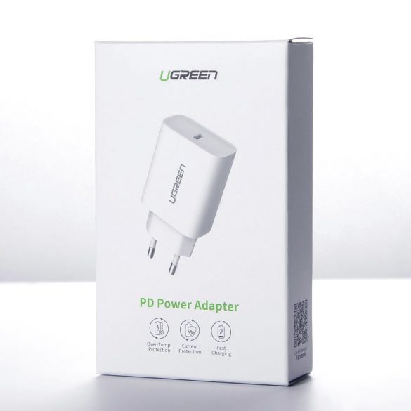 Încărcător USB Ugreen Power Delivery 3.0 Quick Charge 4.0+ 20W 3A alb (60450)