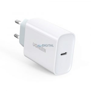 Încărcător rapid USB Ugreen tip C cu putere de livrare 30 W Încărcare rapidă 4.0 alb (70161)