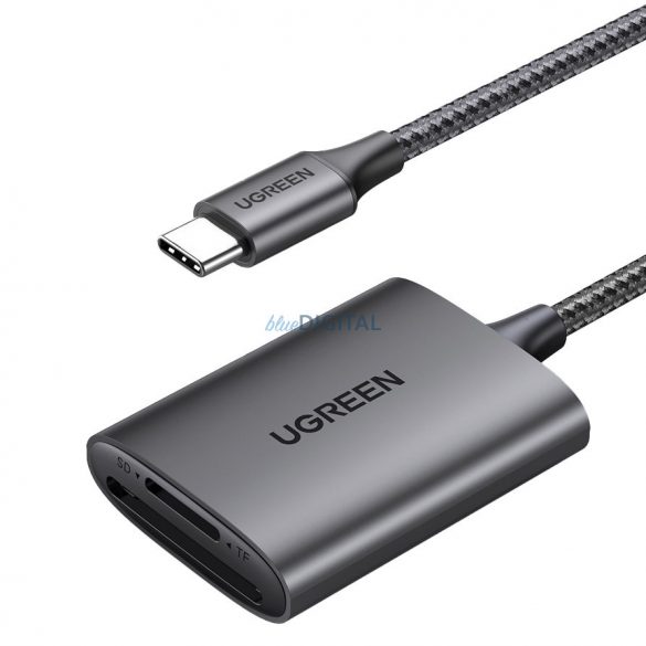 Ugreen CM401 USB C 5Gb/s cititor de carduri SD/TF - gri