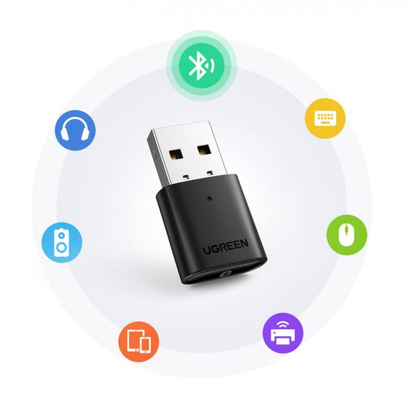 Adaptor Ugreen Bluetooth 5.0 USB-A negru (CM390)