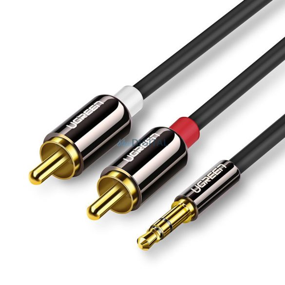 Ugreen cablu audio cablu 3.5 mm mini jack - 2RCA 2 m negru (AV116 10584)