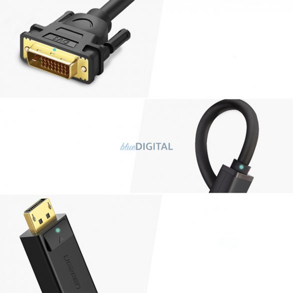 Cablu Ugreen DisplayPort - cablu DVI 2m negru (DP103)