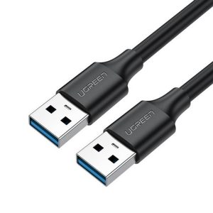 Cablu Ugreen US128 USB 2.0 A Mascul Mascul0.25M Negru