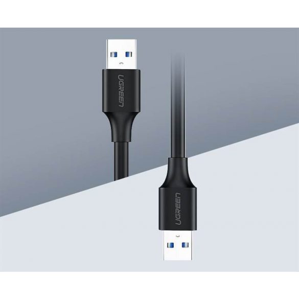 Cablu Ugreen US128 USB 2.0 A Mascul Mascul0.25M Negru