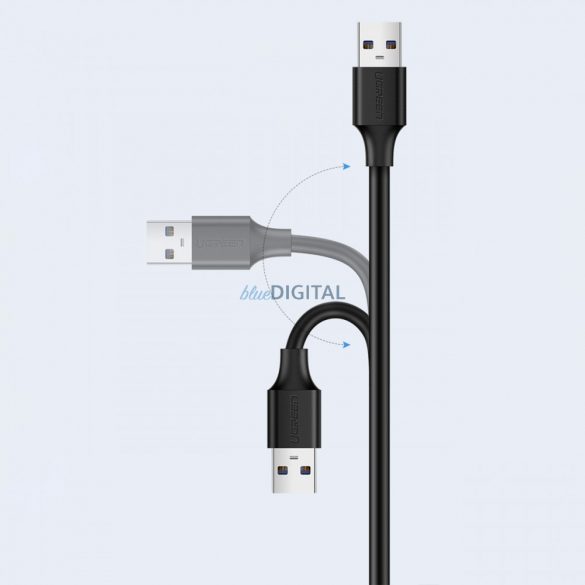 Cablu prelungitor Ugreen USB (tata) - USB (mama) 2.0 480Mbps 3m negru (US103)