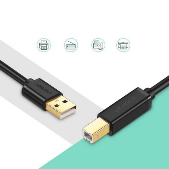 UGREEN USB 02:00 BM cablu imprimantă placat cu aur 3M