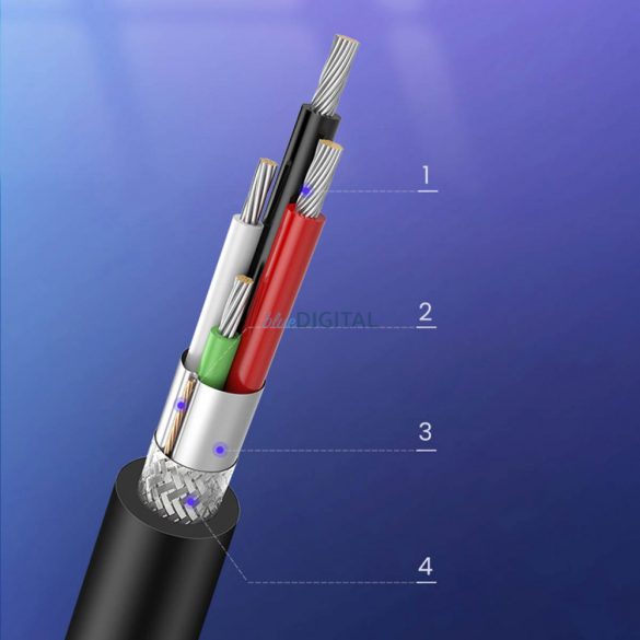 Cablu imprimantă Ugreen USB-A - USB-B 480Mb/s 5m negru (US135)