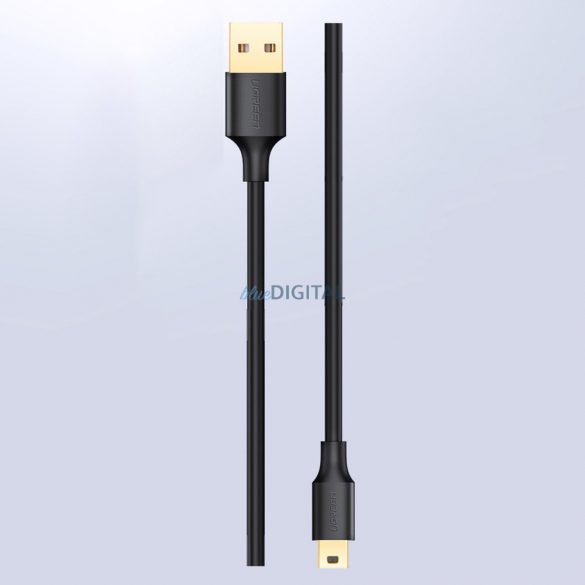 Ugreen Cablu USB cu 5 pini placat cu aur - mini USB 0.25m negru (US132)