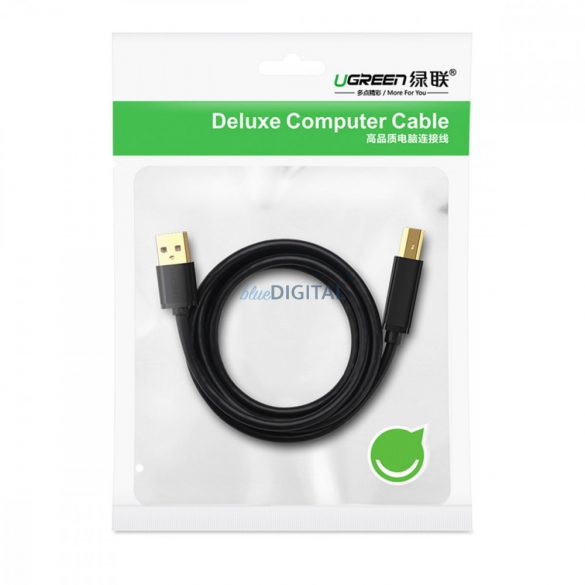 Cablu imprimante Ugreen USB-A - USB-B 5Gb/s 2m negru (US210)