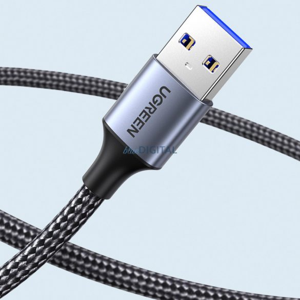 Adaptor cablu prelungitor Ugreen USB (tata) - USB (mama) 3.0 5Gb/s 0.5m gri (US115)