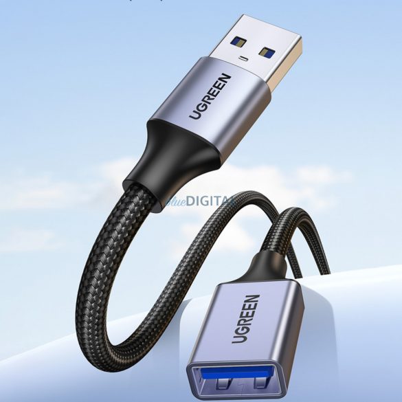 Cablu adaptor pentru prelungitor Ugreen USB (mascul) - USB (fema) 3.0 5Gb/s 2m gri (US115)