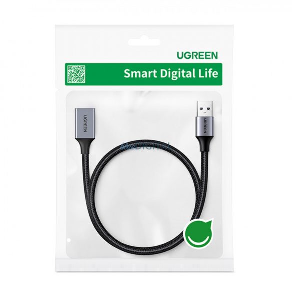 Cablu adaptor pentru prelungitor Ugreen USB (mascul) - USB (fema) 3.0 5Gb/s 2m gri (US115)