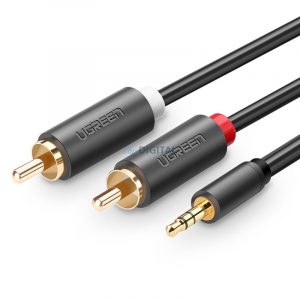 Cablu audio Ugreen cablu 3,5 mm mini jack (tata) - 2RCA (tata) 1,5 m (AV102)