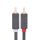 Cablu audio Ugreen AV104 10518 2RCA (mascul) / 2RCA (mascul) 2m - gri