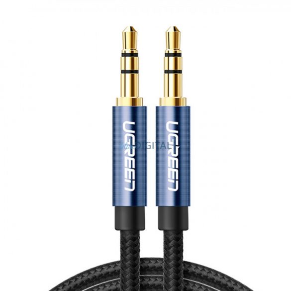 Ugreen AUX cablu audio drept minijack 3,5 mm 1m albastru (AV112)