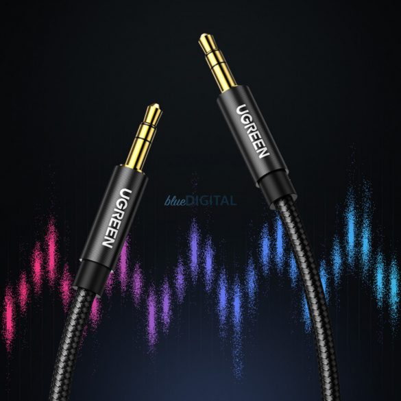 Ugreen AUX cablu audio drept minijack 3,5 mm 1m albastru (AV112)