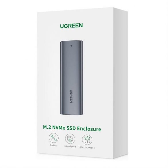 Ugreen CM400 UGREEN USB-C mama M.2 M-Key 10G Cablu C TO C 50cm