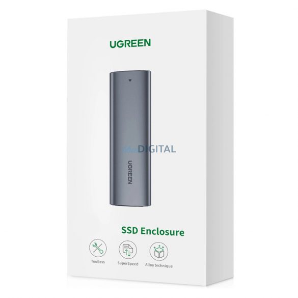 Unitate hard disk Ugreen M.2 B-Key SATA 3.0 5Gbps gri + cablu USB tip C (CM400)