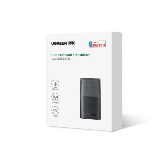 Ugreen adaptor transmițător bluetooth pentru căștile Playstation / Nintendo Switch negru (CM408)