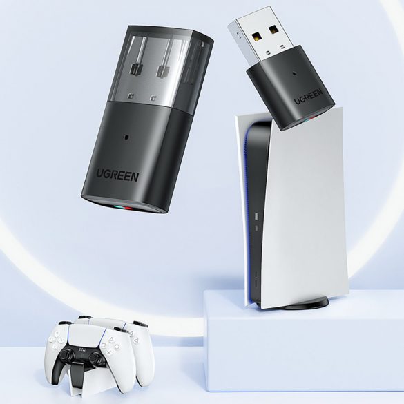 Ugreen adaptor transmițător bluetooth pentru căștile Playstation / Nintendo Switch negru (CM408)