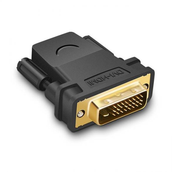 UGREEN Adaptor DVI 24 + 1 de la mascul la femelă HDMI (negru)