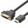 UGREEN HDMI male to female DVI cablu adaptor 22cm (negru)