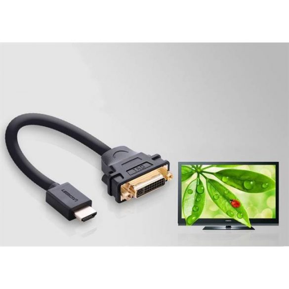 UGREEN HDMI male to female DVI cablu adaptor 22cm (negru)