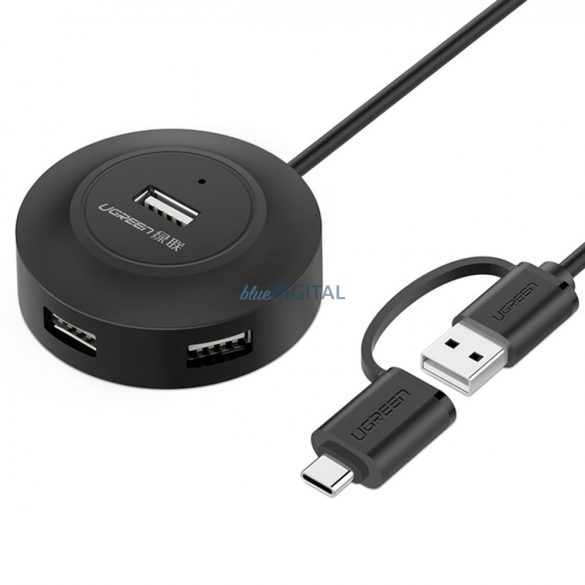 Ugreen HUB 4in1 USB-A - 4xUSB-A 2.0 480Mb/s 1m negru (CR106)