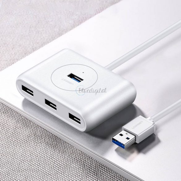 HUB USB multifuncțional Ugreen tip c - 4 x USB 3.0 1m alb (CR113)