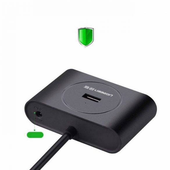 Hub UGREEN USB 3.0 4 porturi negru 50cm