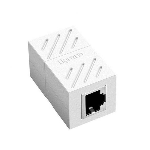 UGREEN RJ 45 conector Keystone Jack In-Line mamă mamă alb