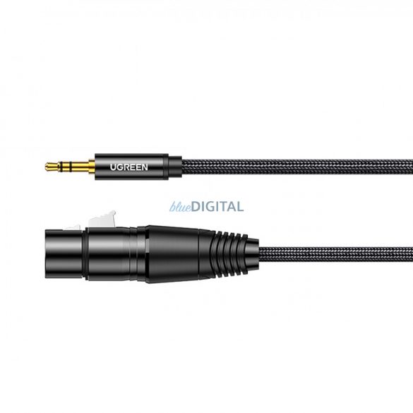 Cablu audio Ugreen 3.5mm mini jack (tata) - XLR (mama) 1m negru (AV182)