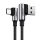 Ugreen USB - USB Type-c cablu unghiular Quick Charge 3.0 QC3.0 3 A 2 m gri (US176 20857)