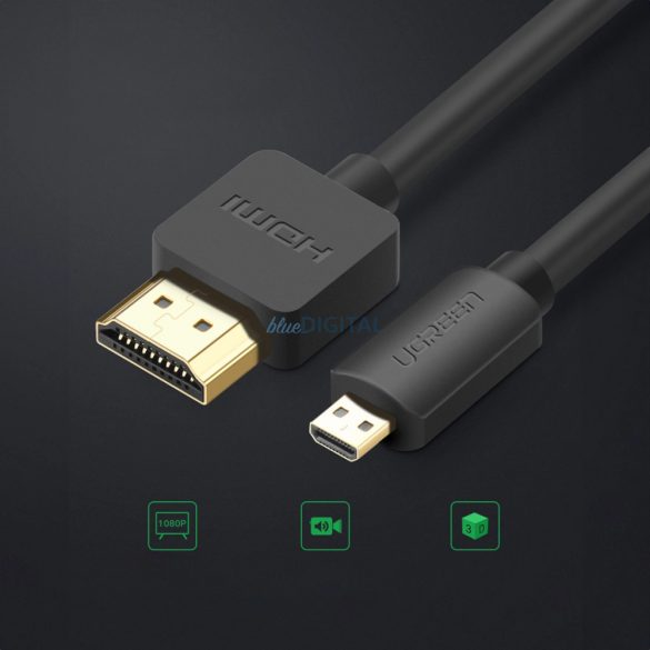 Ugreen HD127 cablu micro HDMI - HDMI 2.0 2 m - negru