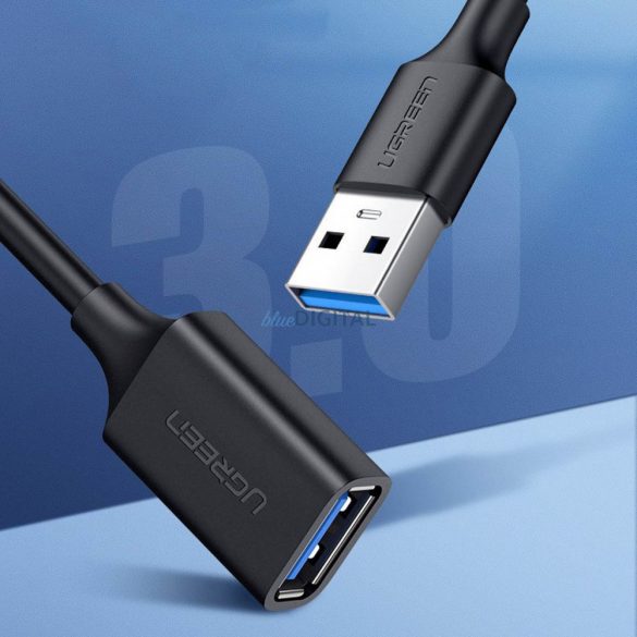 Cablu prelungitor adaptor Ugreen USB-A (mascul) - USB-A (femă) USB 3.0 5Gb/s 0,5m negru (US129)